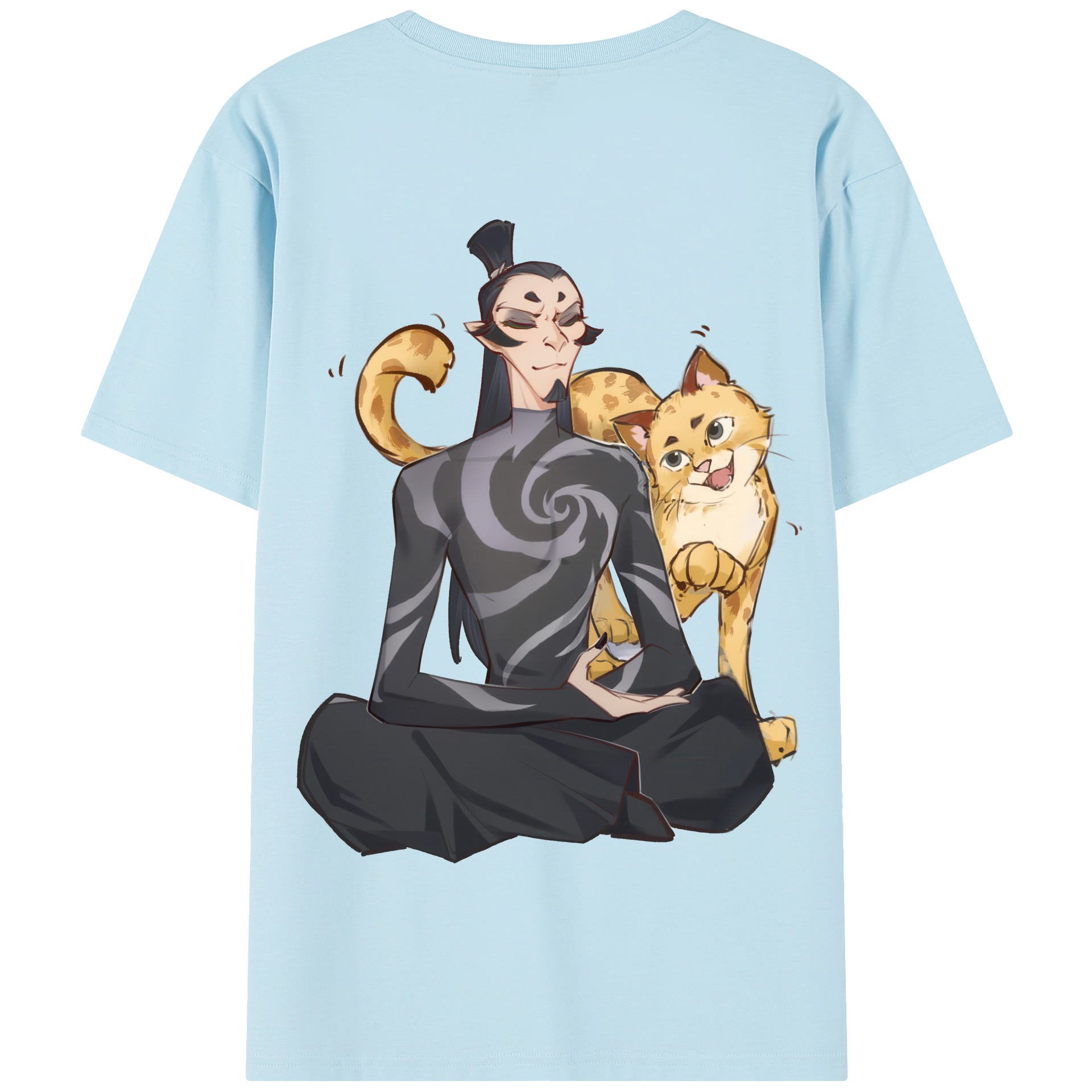 Ne Zha 2 ナタ 魔童の大暴れ 綿100％半袖Tシャツ（背面プリント）